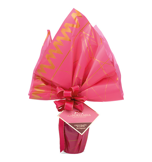 Osterei Zartbitterschokolade - pink